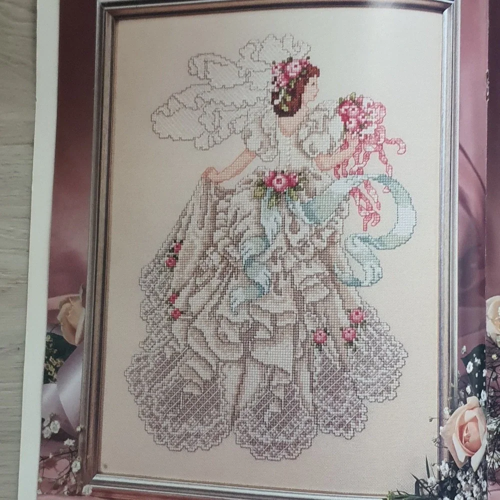 1995 American School‎ of Needlework Brides Cross Stitch Pattern Barbara Baatz